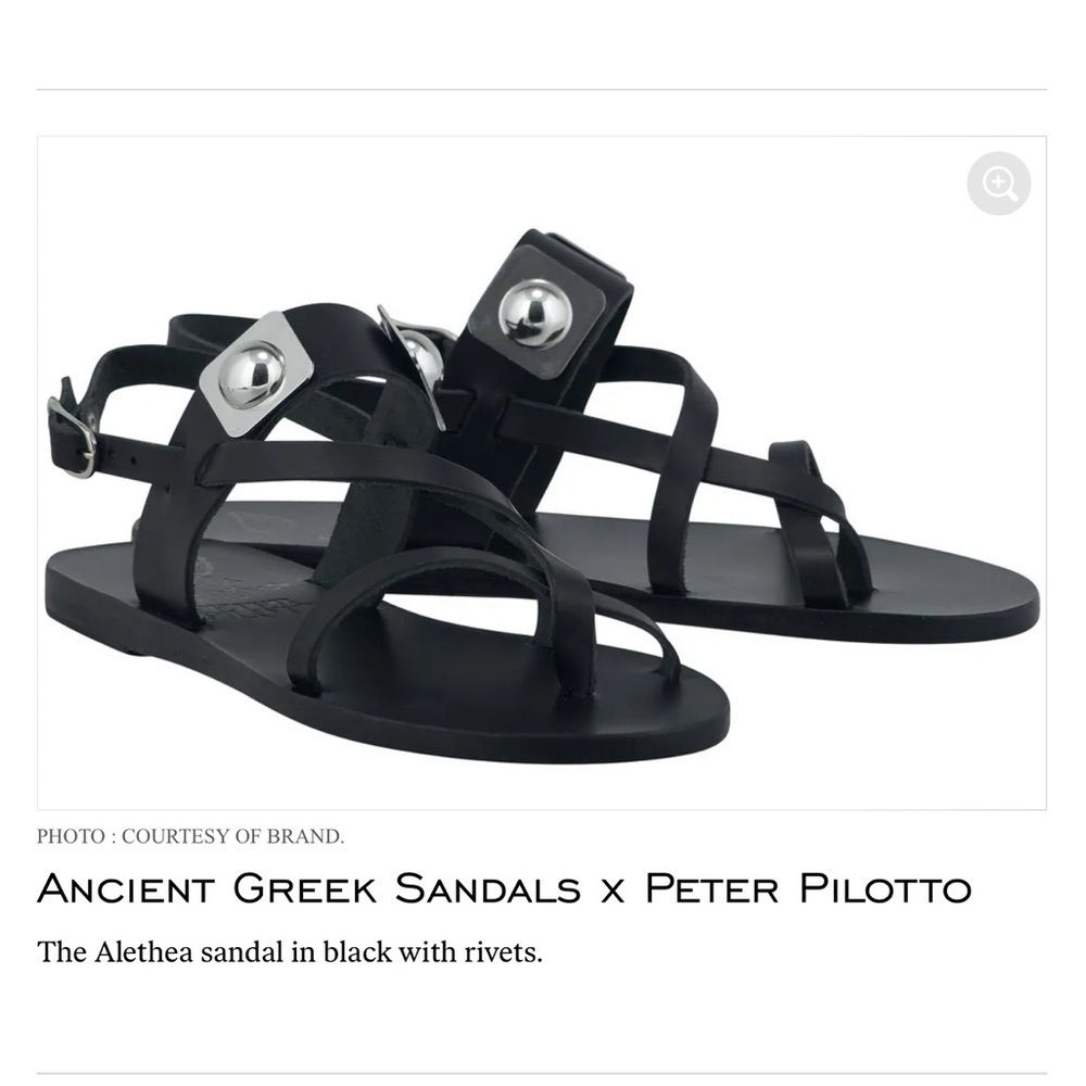 ANCIENT GREEK SANDALS X PETER PILOTTO BLACK‎ SILVER​​​​​